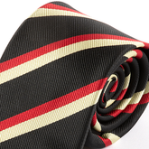 Freddy Black & Red Striped Tie 7.5cm